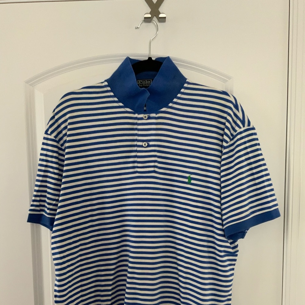 Polo by Ralph Lauren Blue Striped Size M